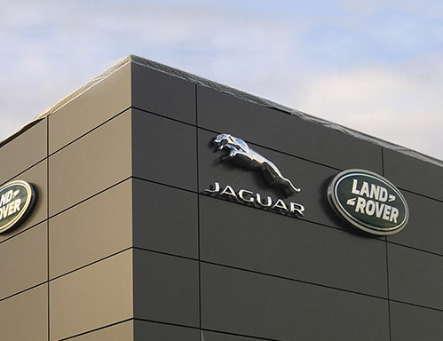 Fasadbeklädnad Jaguar Land rover